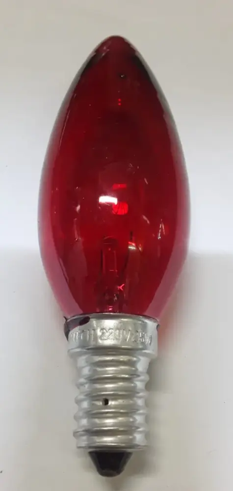 FOCO DECORATIVO ROJO 40 W "GENOVA"