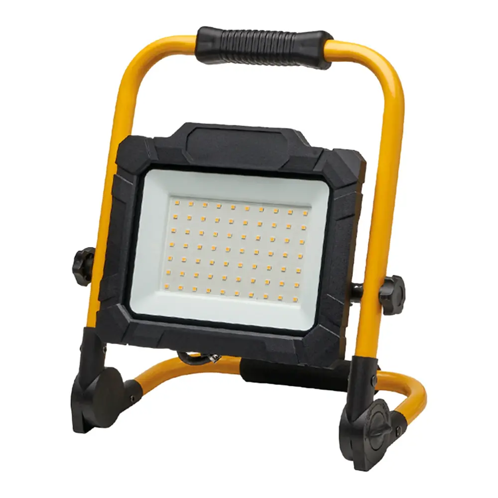 Foco Led Plano 30 Watt. Luz Blanca 4000º K IP 65 3300 Lumenes Con Asa de Transporte