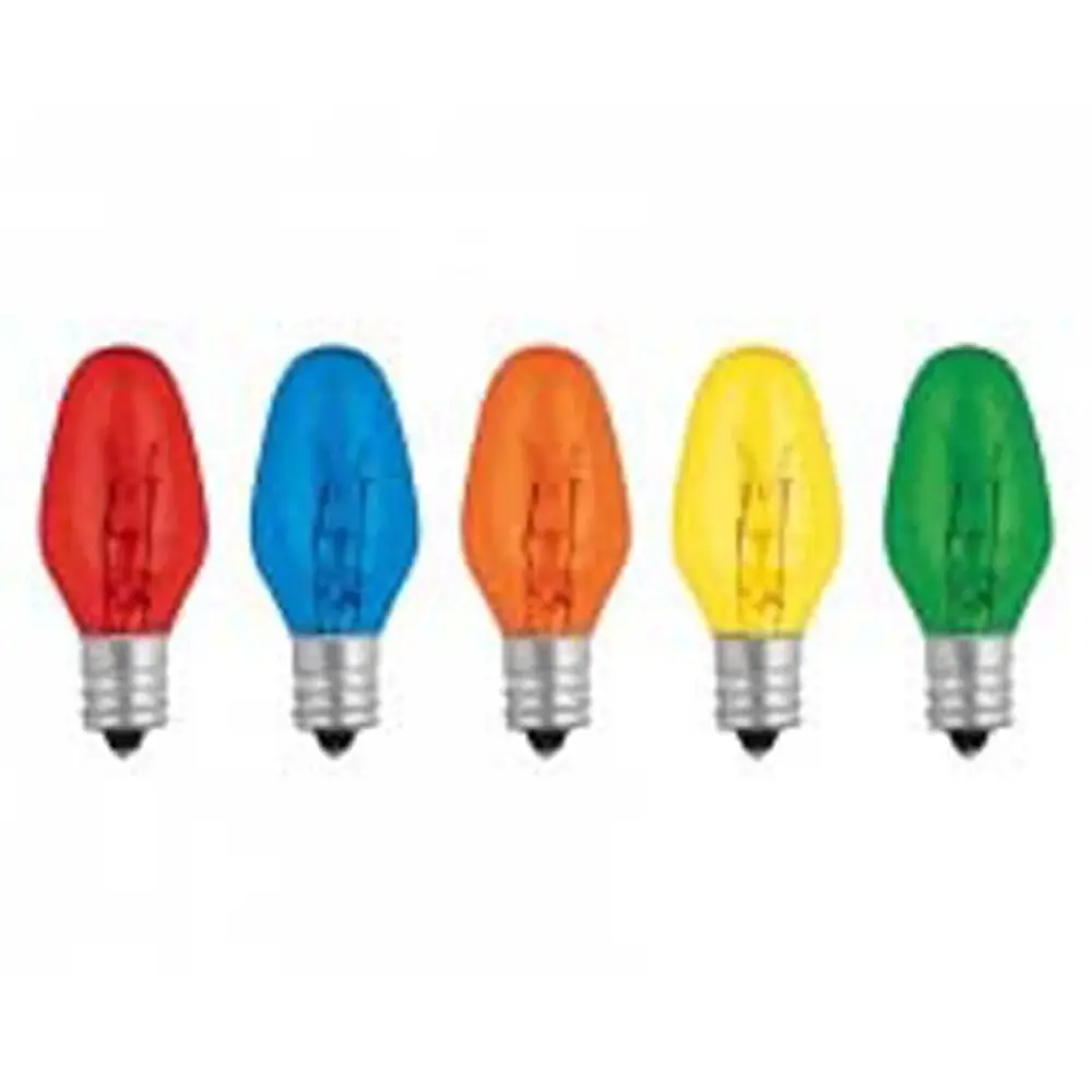 Foco (1 Pza) incandescente de color base E12 7.5w (Color aleatorio) VOLTECK FI-50C