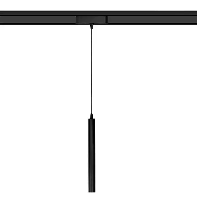 Foco riel magnético delgado negro 7W 24° 48V 3000K LED - KOLC0007