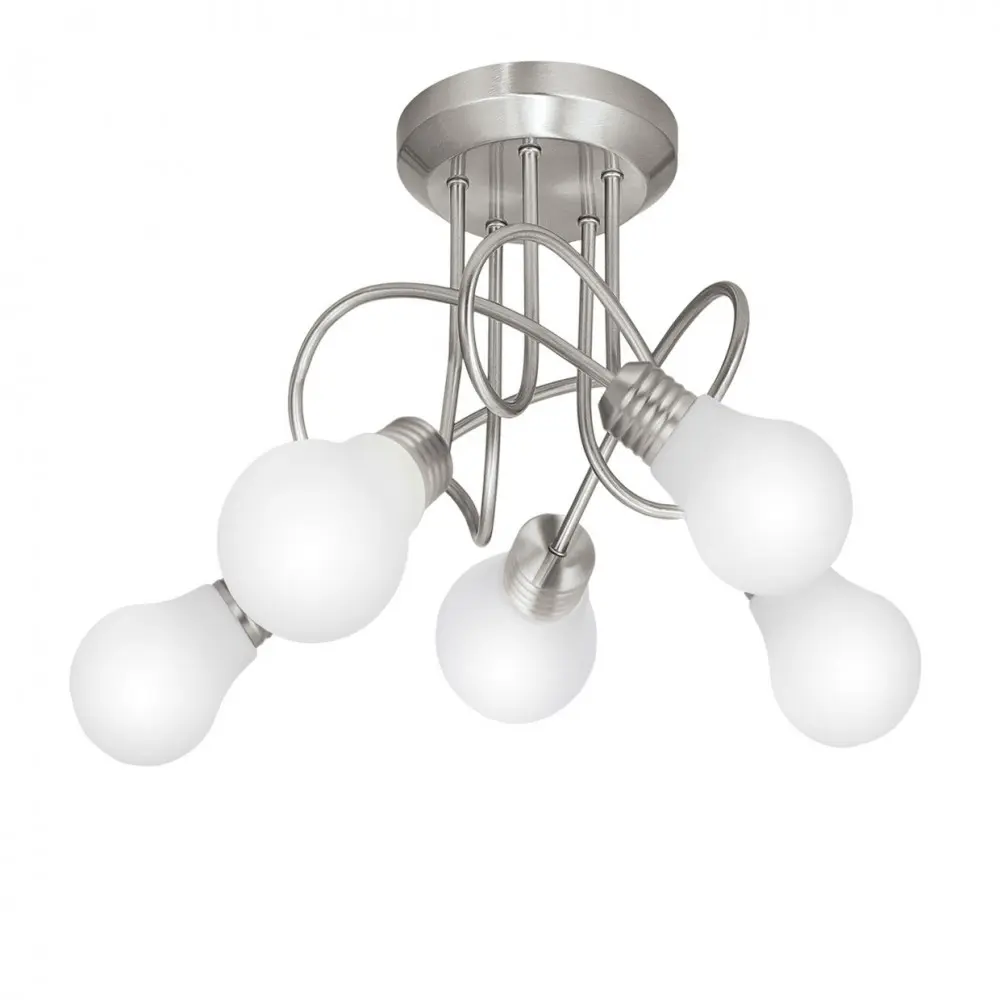 Lampara de techo sique niquel 38cm