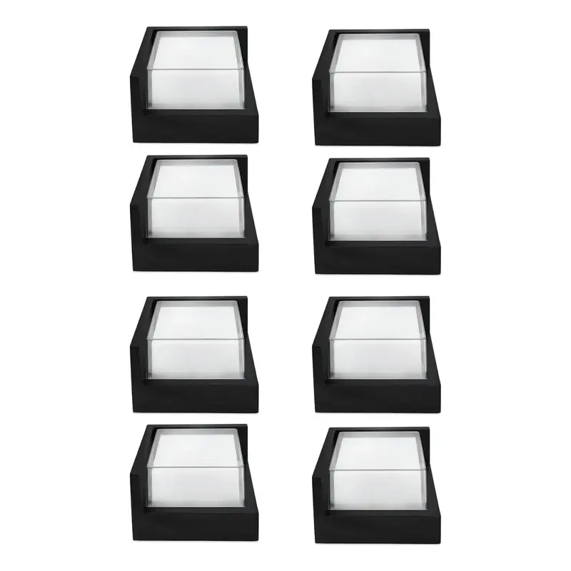 Set X8 Aplique Pared Exterior Luminaria Foco Lampara