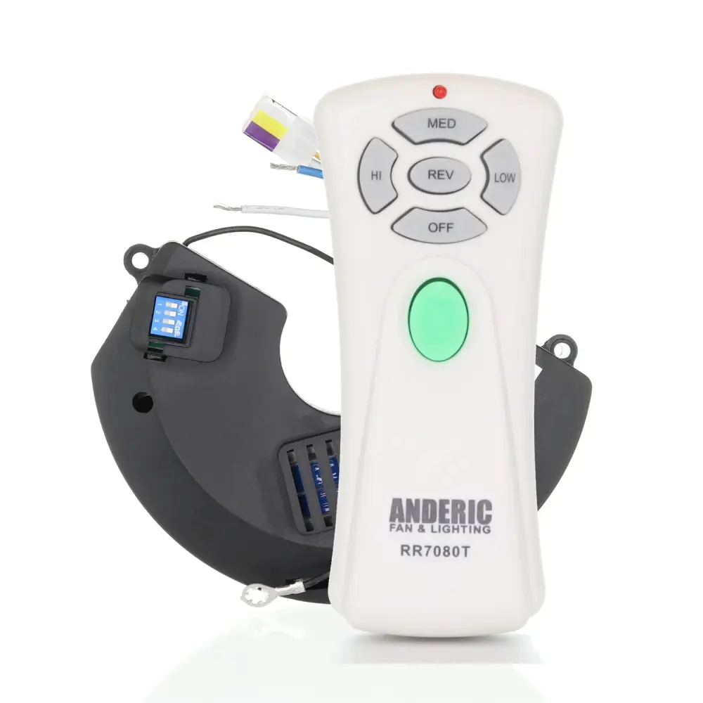 Anderic RR7080T/UC7058GM Hampton Bay Miramar 60 . Ceiling Fan Remote Control Receiver Kit - RR7080T/UC7058GM