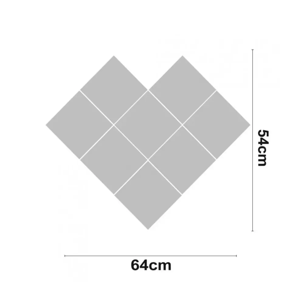 Figura LED Cuore 7hSevenOn 28W 1600lm 4000K 54x64 cm