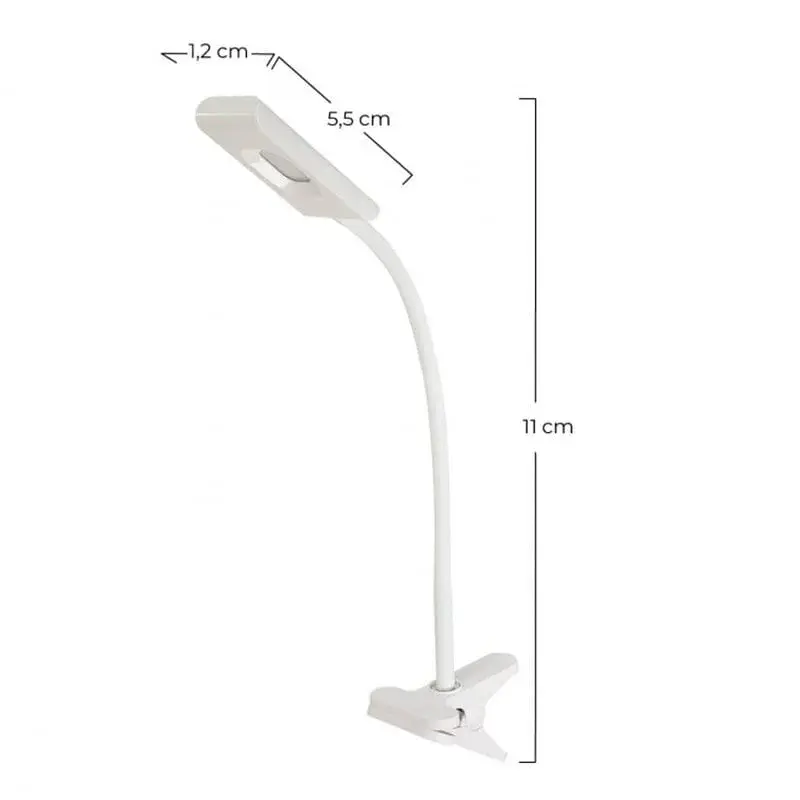 Flexo con pinza 7hSevenOn 4W 235Lm luz LED blanco