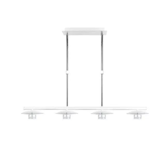 lampara de techo acero color blanco serie ciudad del cabo 85cm