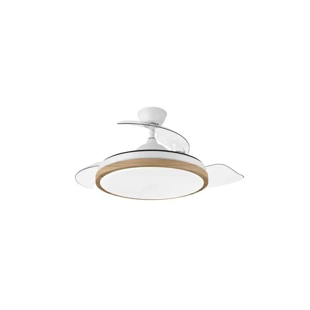 Alta Eficiencia Energética Ventilador de techo evros blanco cct regulable 107cm