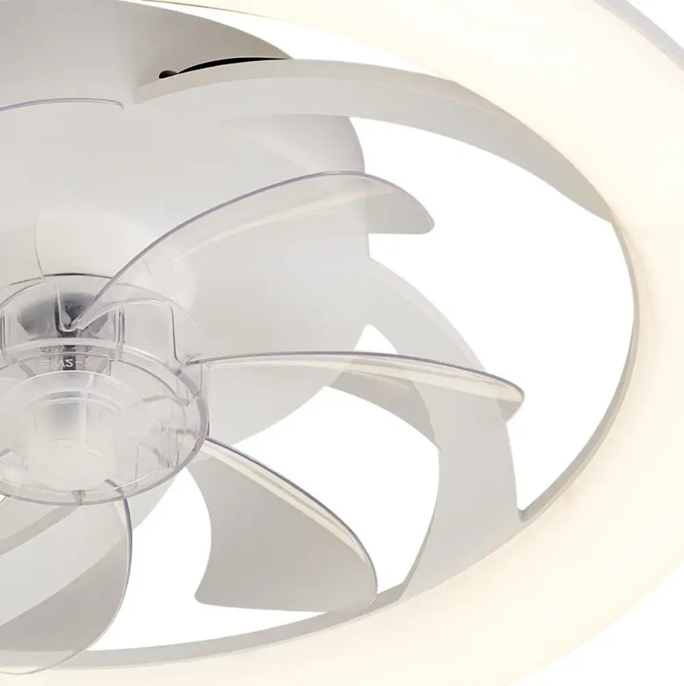 Alta Eficiencia Energética Ventilador de techo Turbo Air 6 velocidades luz LED Ø48 cm