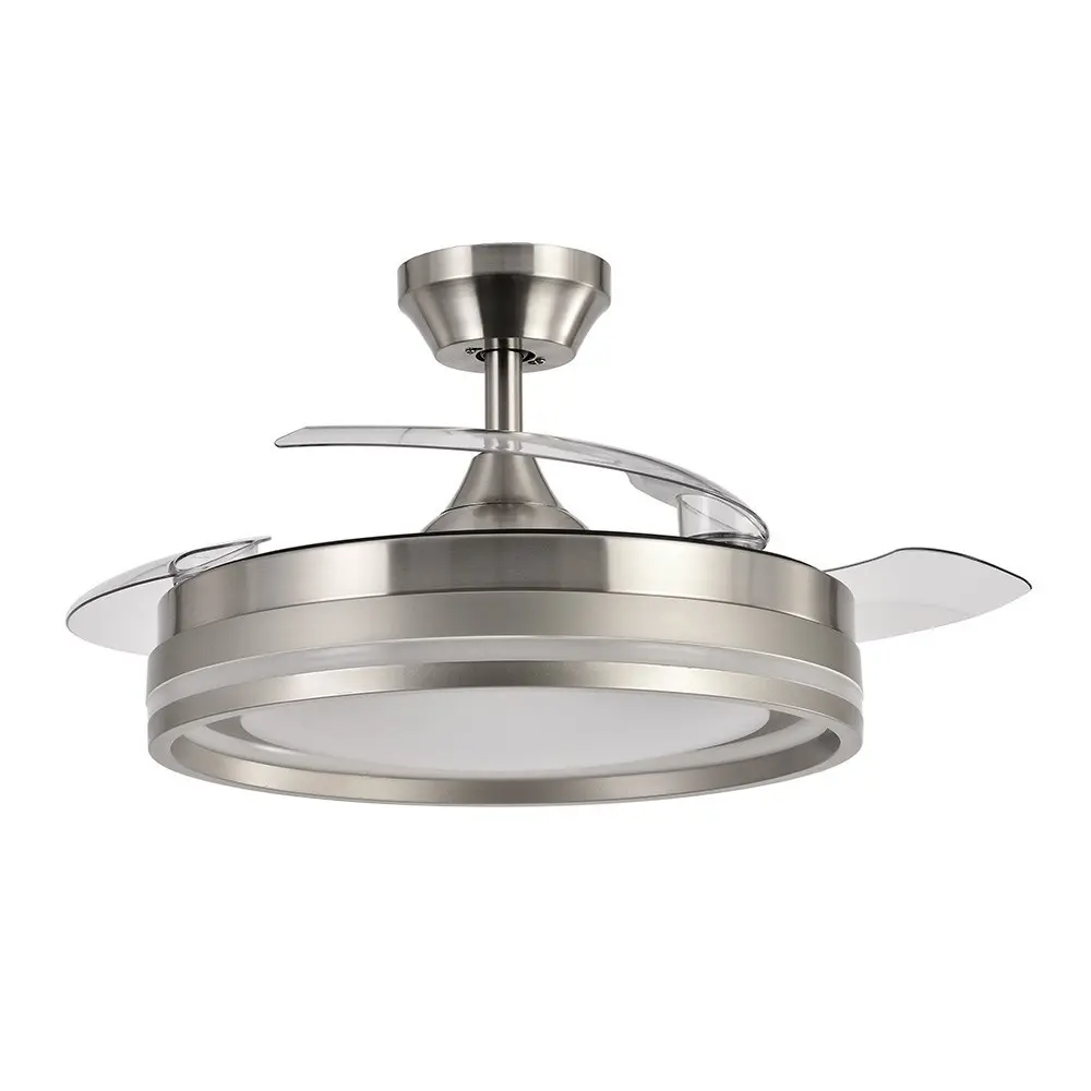 Foco Empotrable Ventilador de techo cerrato niquel cct regulable 49cm