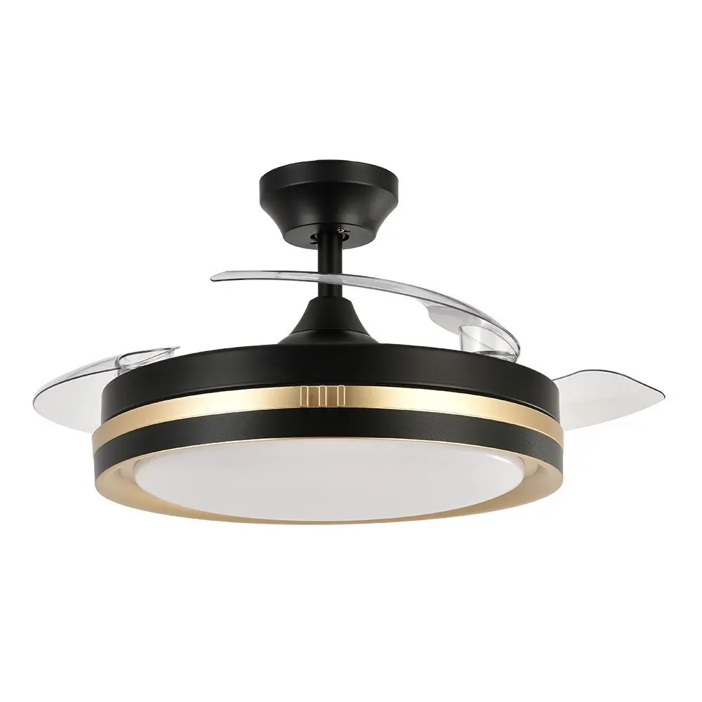 Premium Impermeable Ventilador de techo miok negro cct regulable 48.5cm