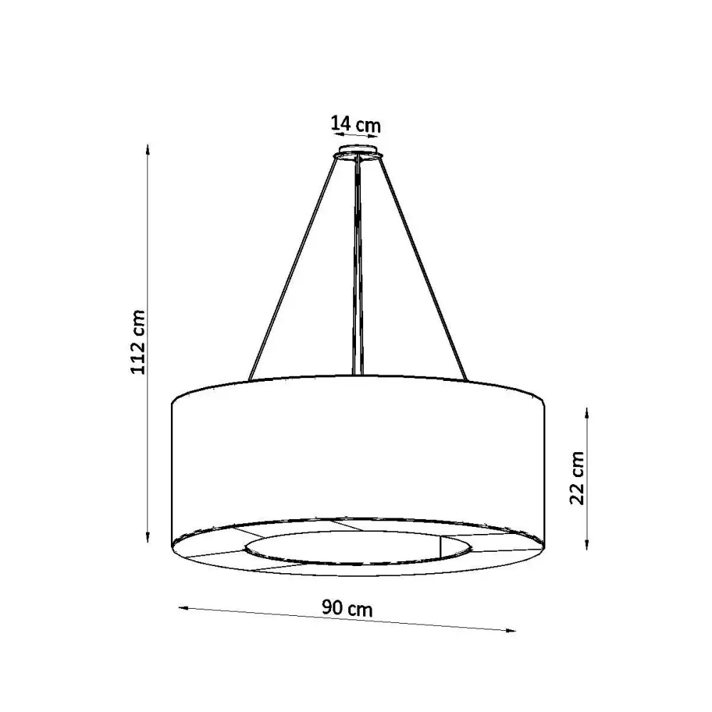 Regulable Inteligente Lámpara de techo Saturno 90 redonda Ø90x22 cm