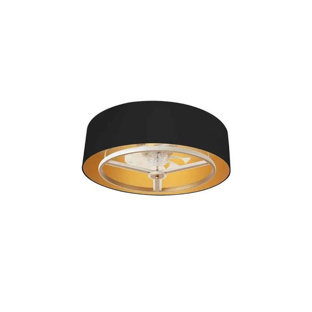 Ventilador de techo anuska negro cct regulable 70cm en Color Negro Mate