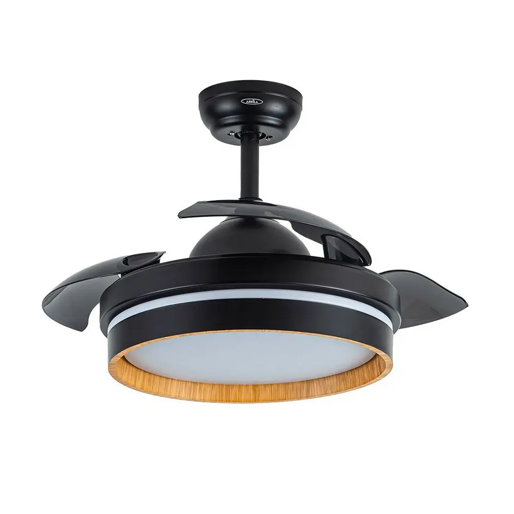 Ventilador de techo nalon negro cct regulable 40cm de Diseño Industrial