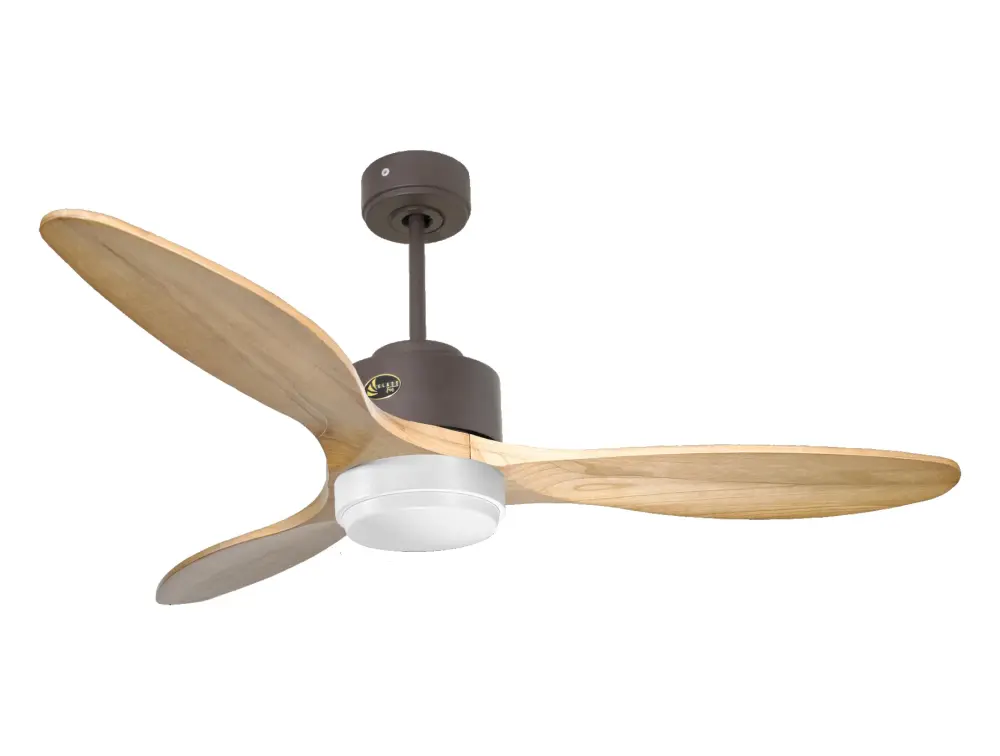 Ventilador de Techo Ultra silencioso de bajo consumo DC SalamisD132C02LED65524 Kit de 3 Piezas