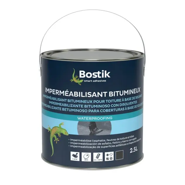 Emulsión bituminosa 2,5 l bostik con disolvente