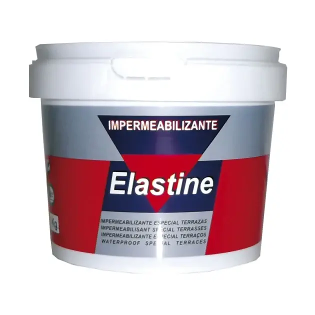 Impermeabilizante con fibras de vidrio 750 ml rojo elastine
