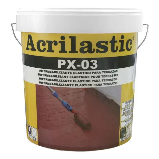 Impermeabilizante de cubiertas transitables 15 l gris acrilastic