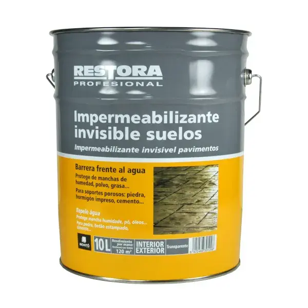 Impermeabilizante suelos restora pro 10 l invisible