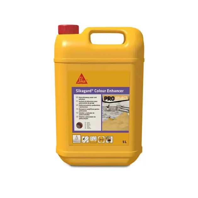 Sellador de suelo exterior marrón sikagard 5 l sika