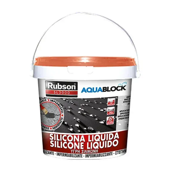 Silicona líquida impermeabilizante teja 1 kg rubson
