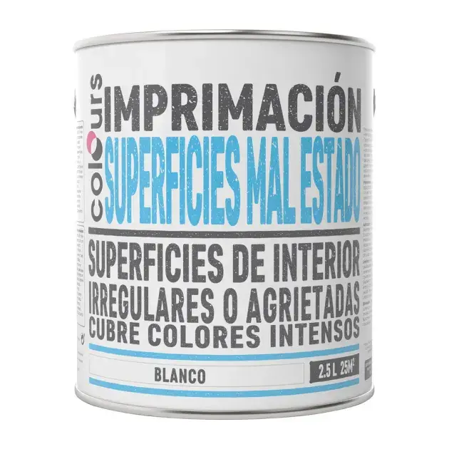 Imprimación superficies en mal estado blanca colours 2,5 l