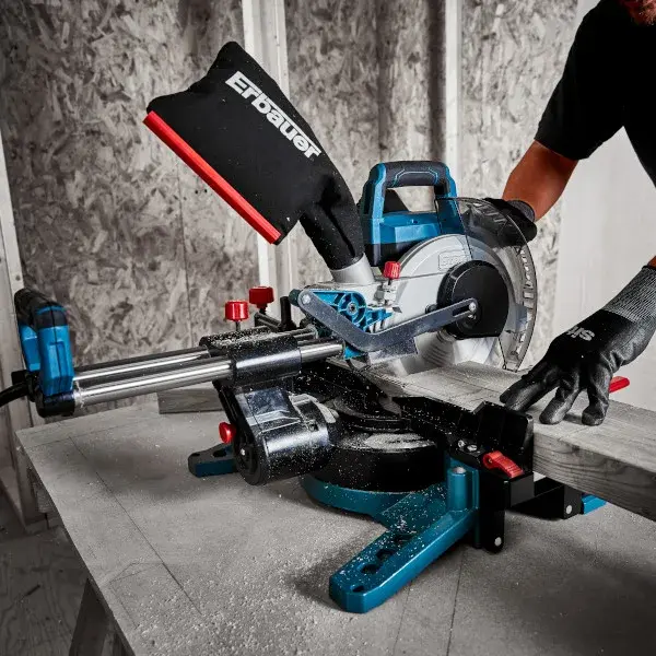 Ingletadora telescópica 1400 W doble corte Erbauer