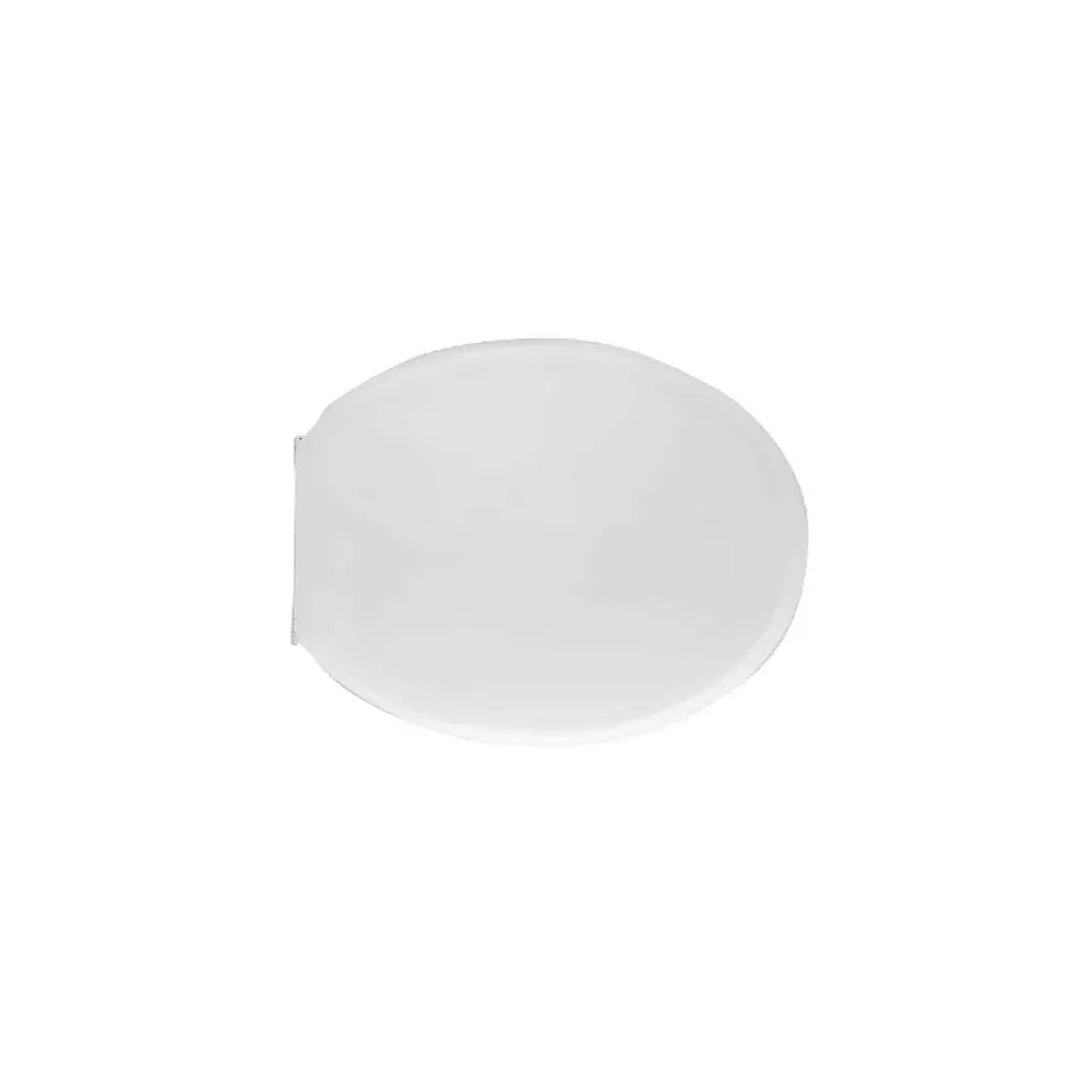 Asiento de inodoro blanco para Althea vaso Hola espacioso 37 cm bisagras ajustables