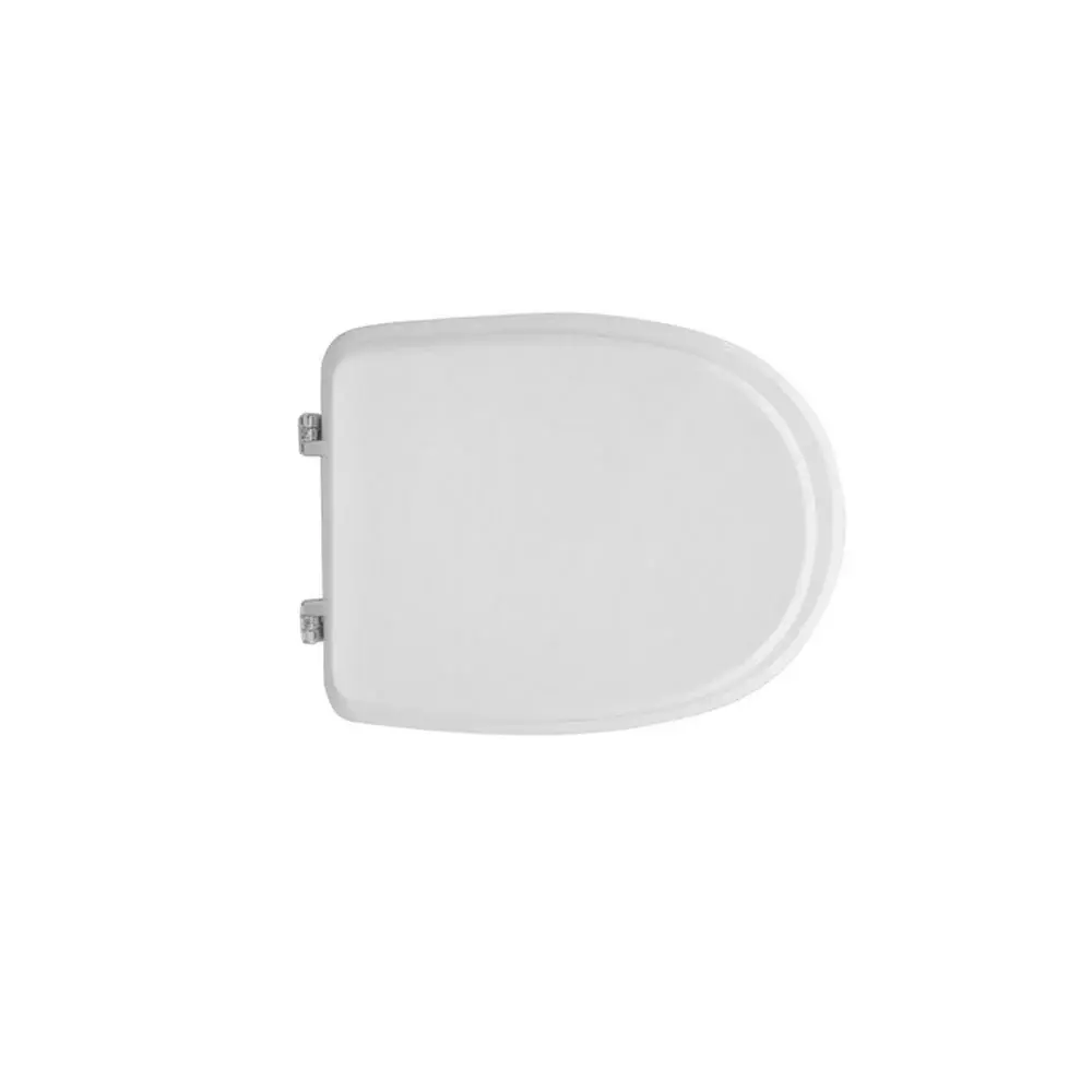 Asiento de inodoro blanco para Azzurra vaso Afrodite largo 36,7 cm bisagras ajustables