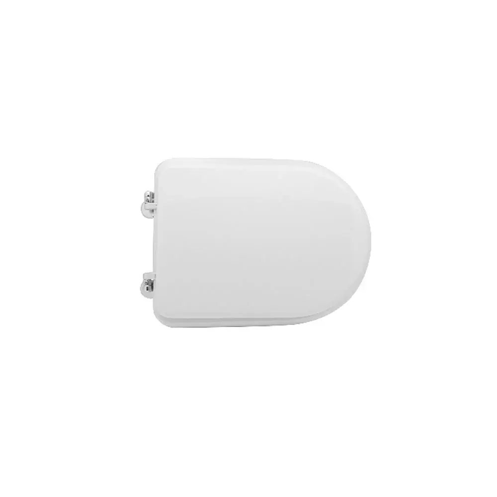 Asiento de inodoro blanco para Azzurra vaso Elios Plus largo 34 cm bisagras ajustables
