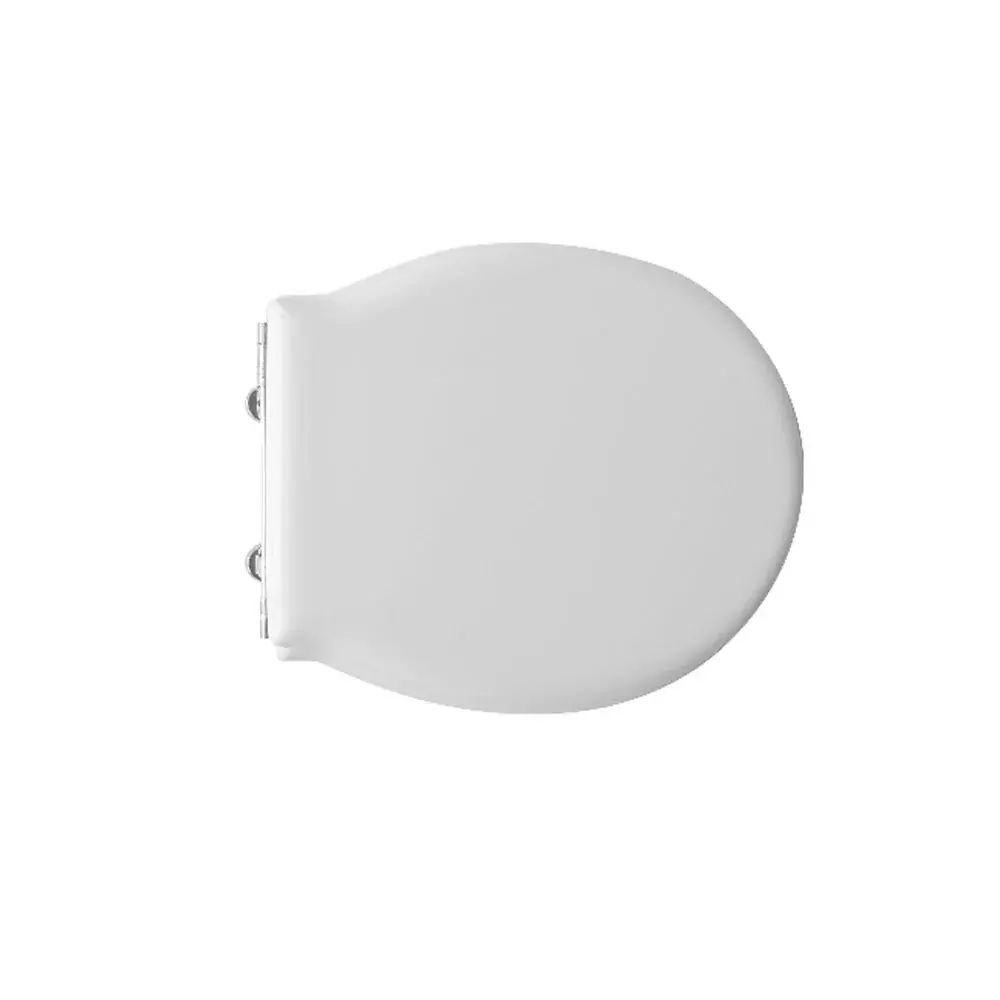 Asiento de inodoro blanco para Cielo vaso Easy Bath espacioso 37,5 cm bisagras de barra de expansión