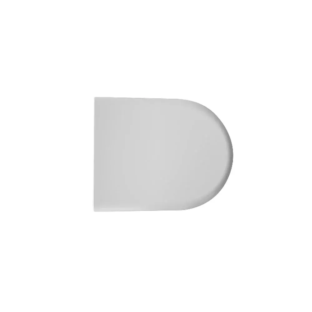 Asiento de inodoro estándar D073 termoendurecible blanco con bisagras de expansión