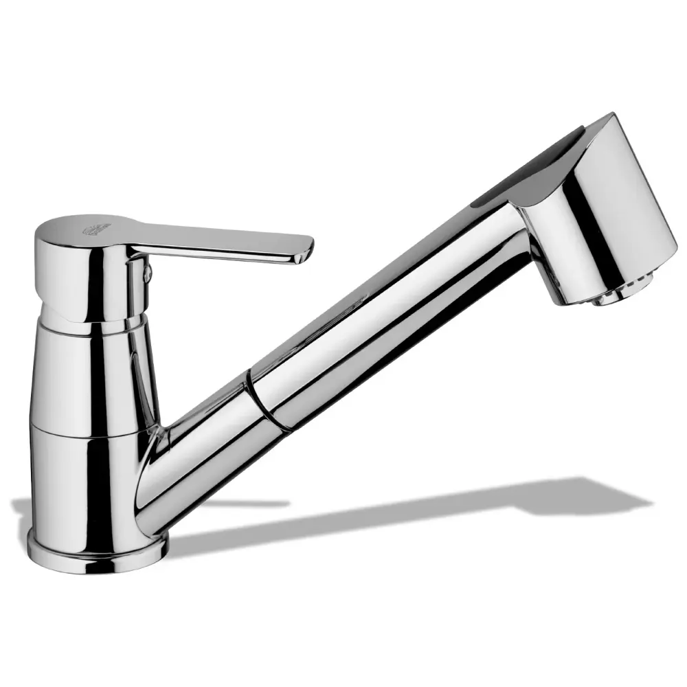 Mezclador para fregadero monoboca con ducha de 2 chorros. Modelo RED183CR de Paffoni