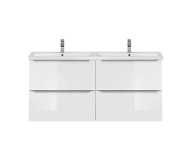 Mueble doble lavabo encastrado 120cm April Madera