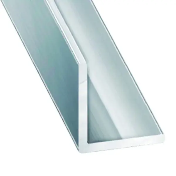 Ángulo de aluminio brillo 200 x 1,5 x 1,5 cm