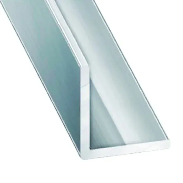 Ángulo de aluminio brillo 200 x 3 x 3 cm