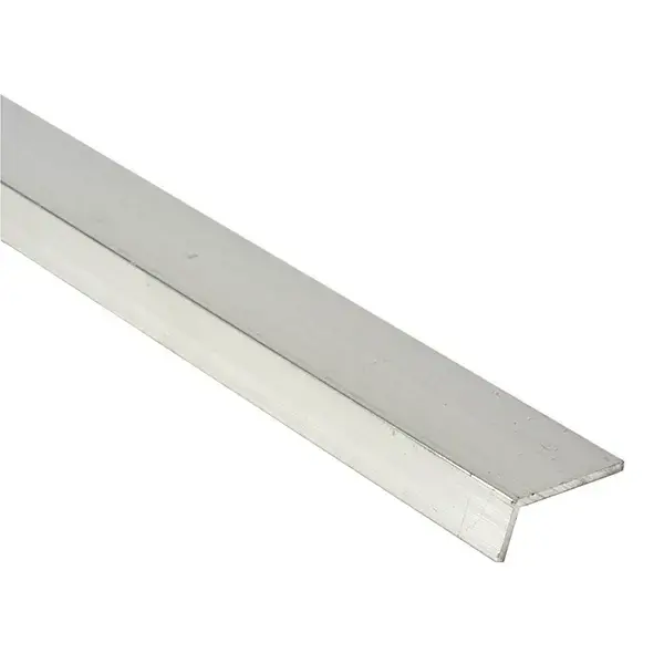 Ángulo de aluminio bruto 100x1x2,5 cm