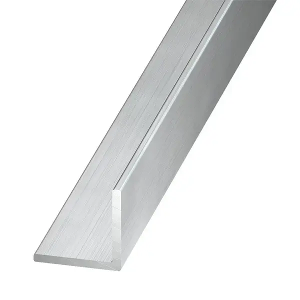 Ángulo de aluminio bruto 250 x 5 x 5 cm