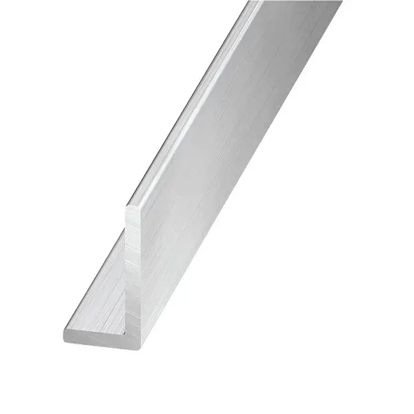 Ángulo de aluminio bruto desigual 250 x 1,5 x 1 cm