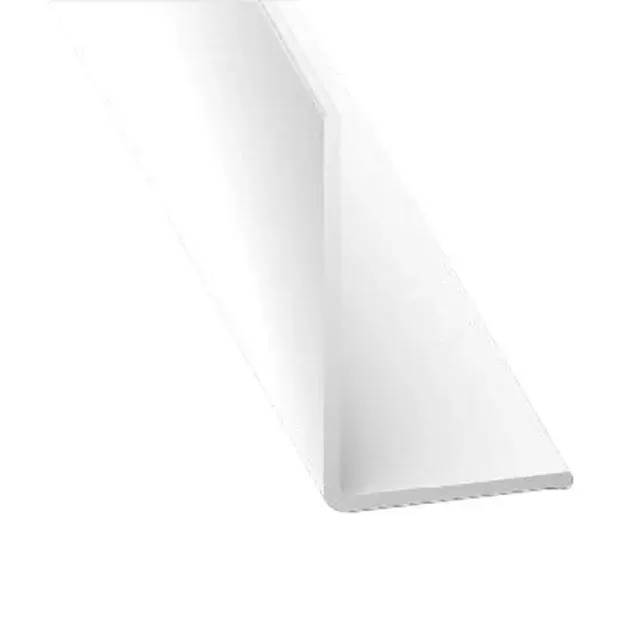 Ángulo desigual pvc blanco 100 x 1 x 2 cm