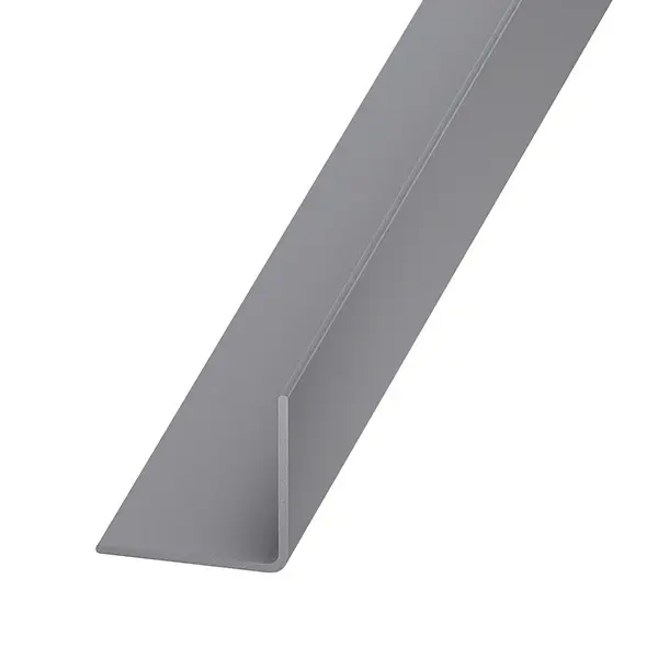 Ángulo de pvc gris 200 x 1,5 x 1,5 cm