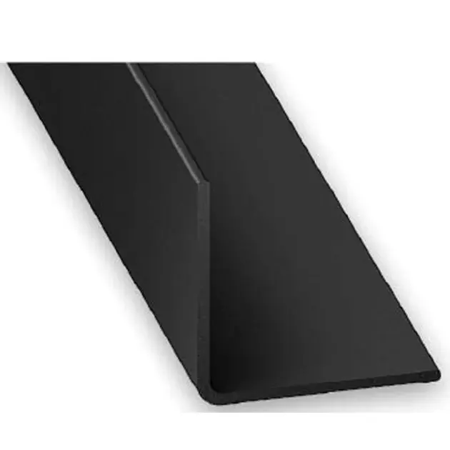 Ángulo pvc negro 100 x 3 x 3 cm