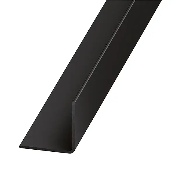 Ángulo de pvc negro 200 x 1,5 x 1,5 cm
