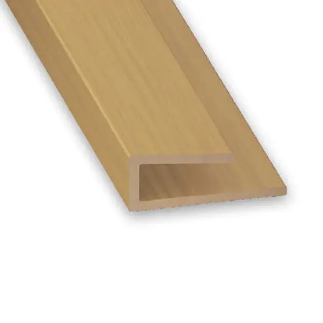 Perfil de acabado pvc roble 100 x 1,4 x 3,5 cm