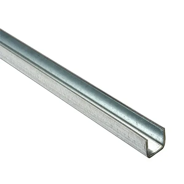 Perfil en U acero laminado 100x1,6x1,6 cm