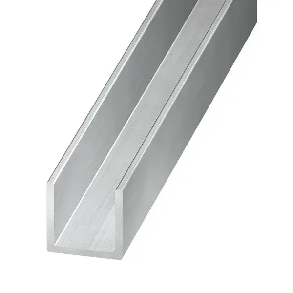 Perfil u de aluminio 200 x 2,0 x 2,2 cm - 1,5 mm