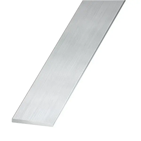 Perfil liso de aluminio 250 x 5 x 0,3 cm