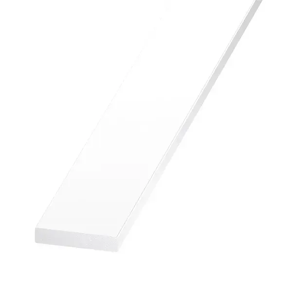 Perfil liso pvc 200 x 4 x 0,3 cm