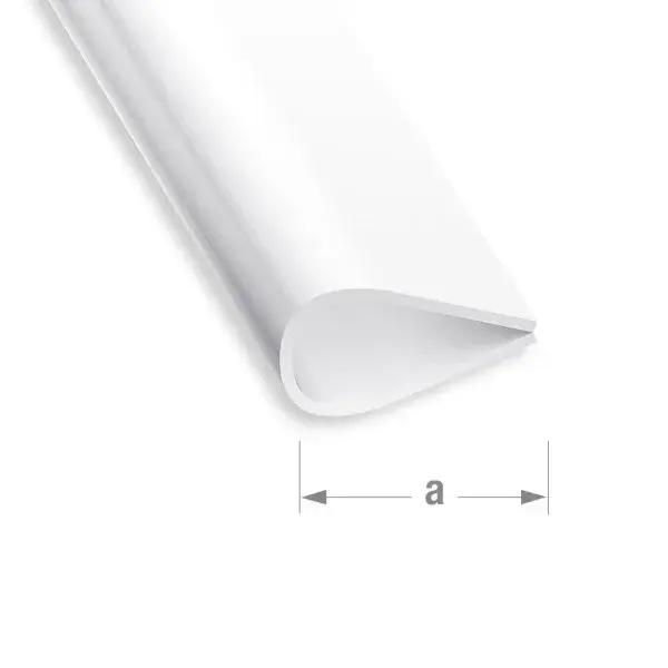 Perfil pinza pvc blanco 15 mm x 2 m