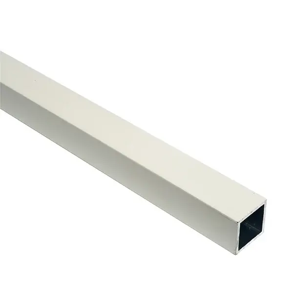 Tubo cuad. alu blanco 20x20x1,5-2m