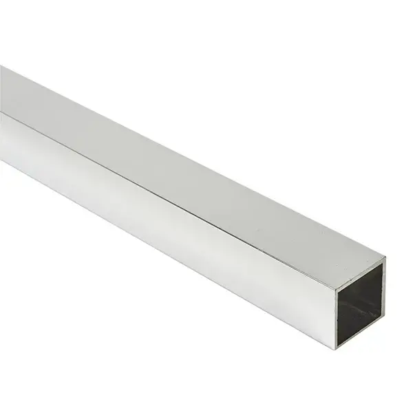 Tubo cuadr. alu brillo 20x20x1,5-1m
